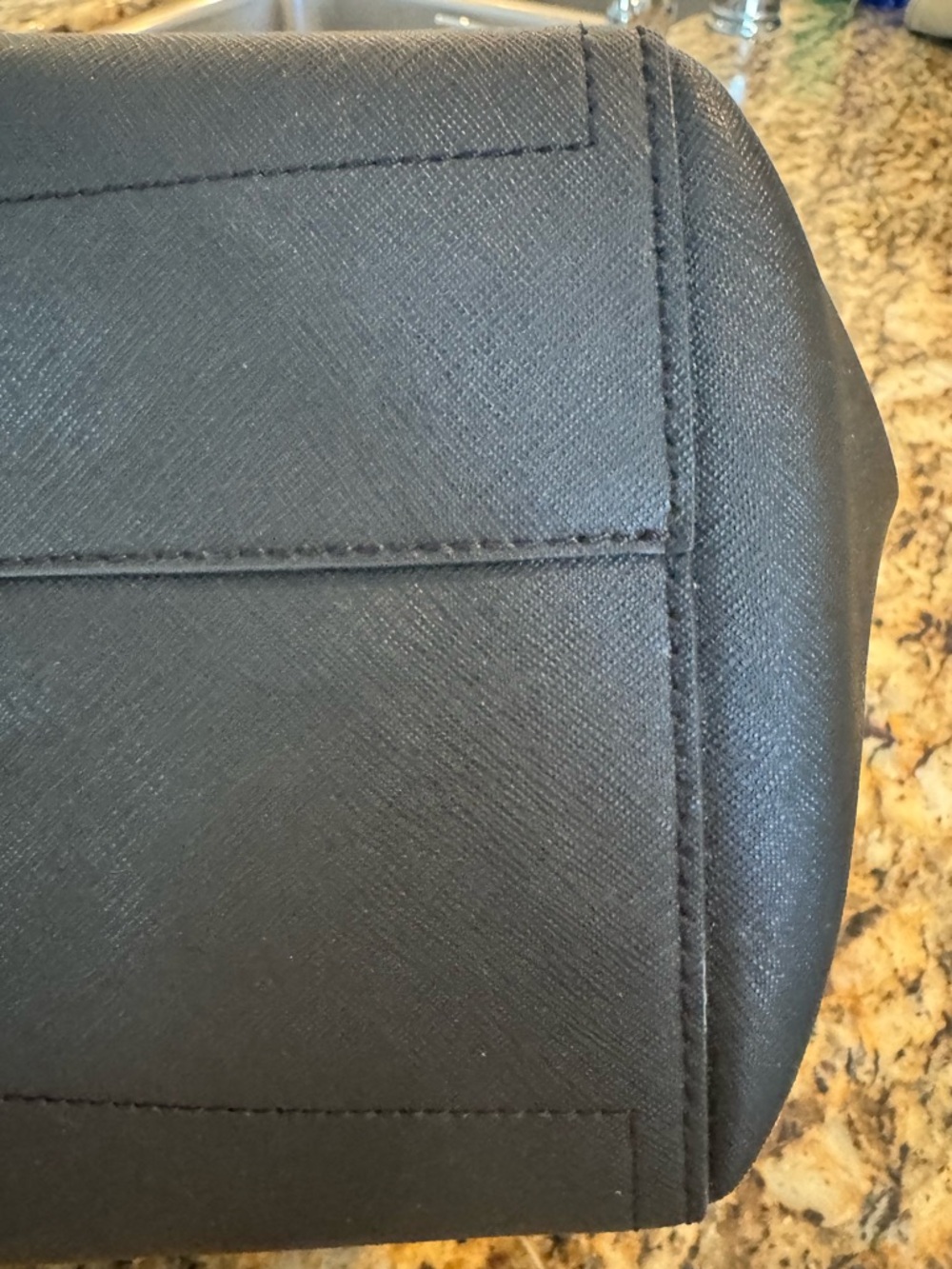 Tory Burch Robinson Large Black Saffiano Leather Work Tote Bag - Picture 3 of 9